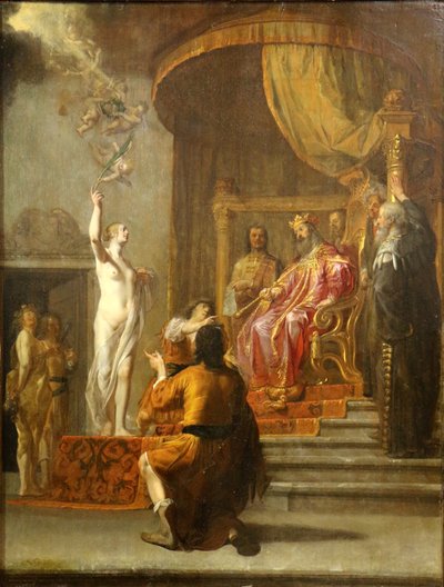 Zorobabel before Darius by Nikolaus Knüpfer